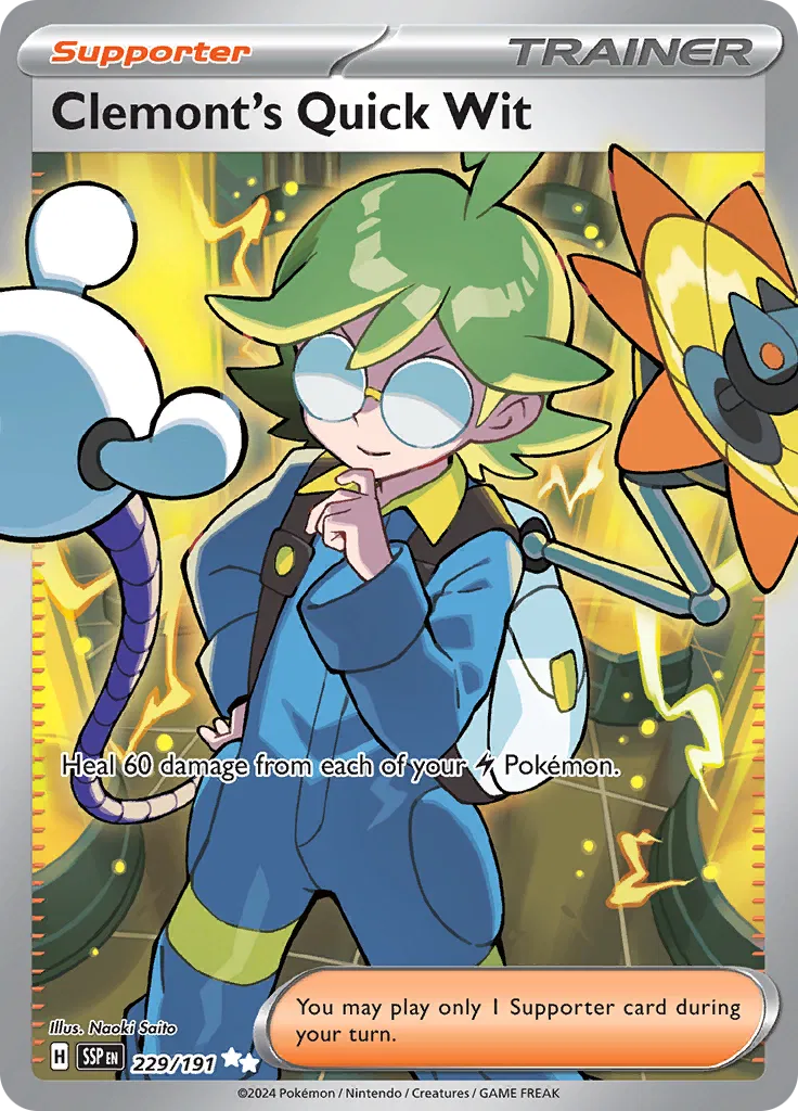 Clemont's Quick Wit 229/191 (Surging Sparks)