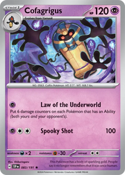 Cofagrigus 083/191 · Holofoil (Surging Sparks)