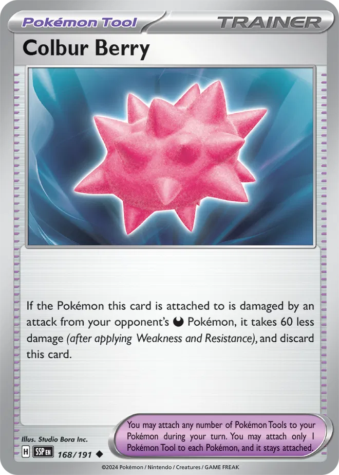 Colbur Berry 168/191 · Normal (Surging Sparks)