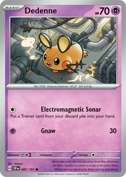 Dedenne 087/191 · Reverse Holofoil (Surging Sparks)