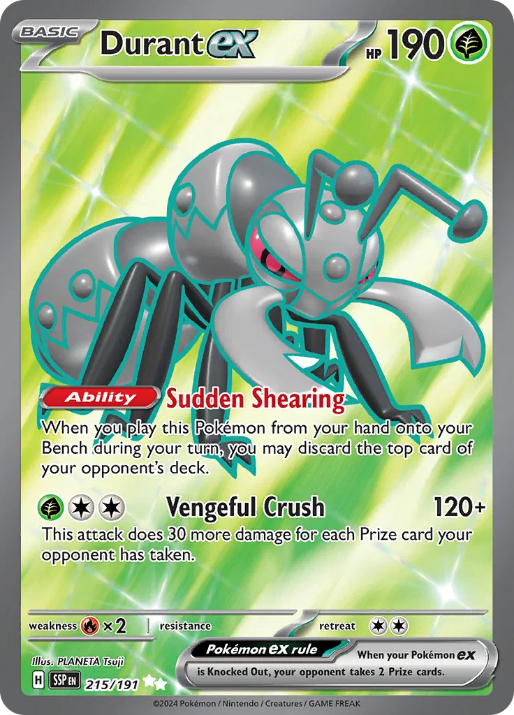 Durant ex 215/191 · Holofoil (Surging Sparks)