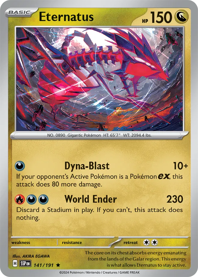 Eternatus 141/191 · Reverse Holofoil (Surging Sparks)