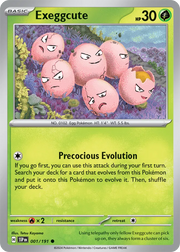 Exeggcute 001/191 · Reverse Holofoil (Surging Sparks)