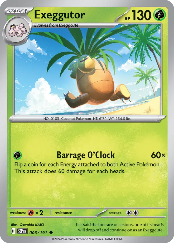 Exeggutor 003/191 · Reverse Holofoil (Surging Sparks)