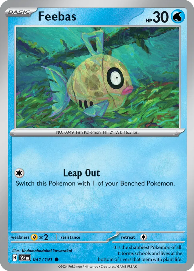 Feebas 041/191 · Reverse Holofoil (Surging Sparks)