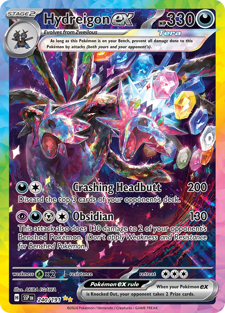 Hydreigon ex 240/191 · Holofoil (Surging Sparks)