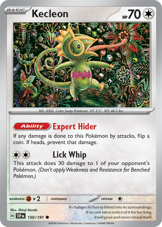 Kecleon 150/191 · Reverse Holofoil (Surging Sparks)