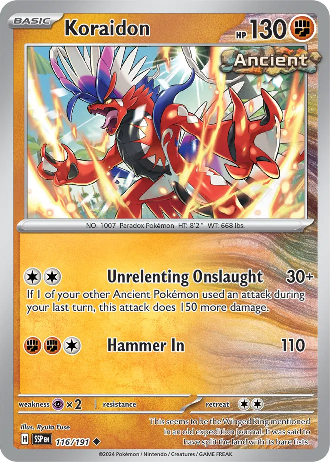 Koraidon 116/191 · Normal (Surging Sparks)