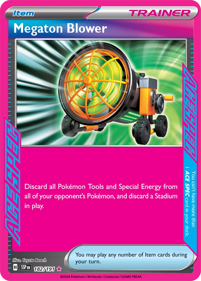 Megaton Blower 182/191 · Holofoil (Surging Sparks)
