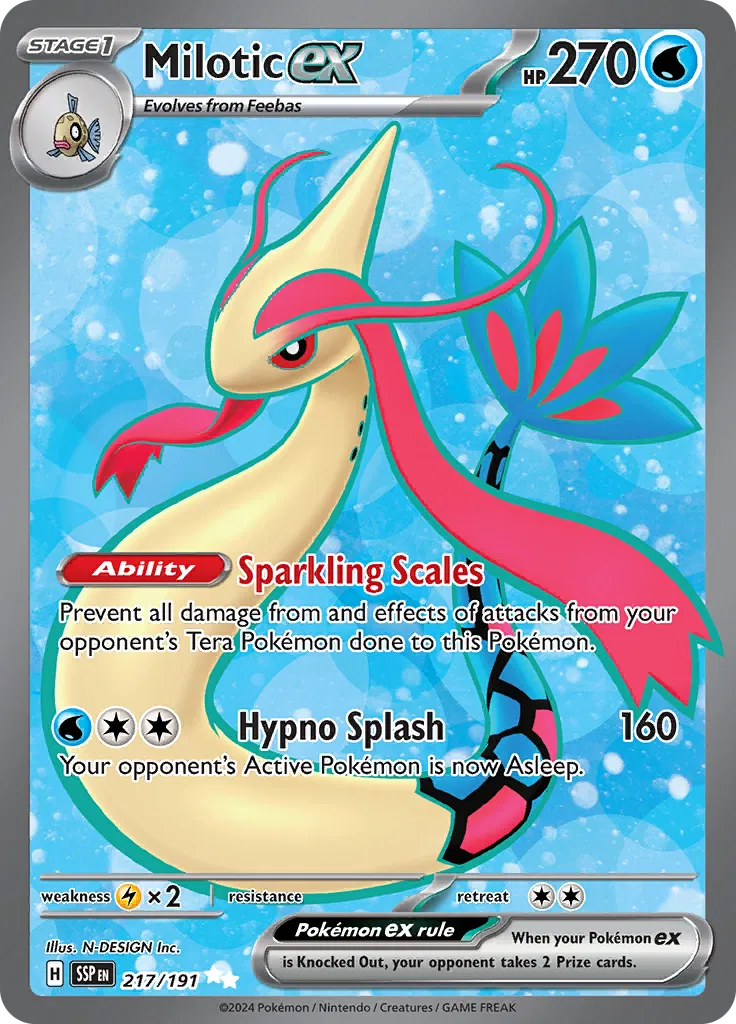 Milotic ex 217/191 · Holofoil (Surging Sparks)