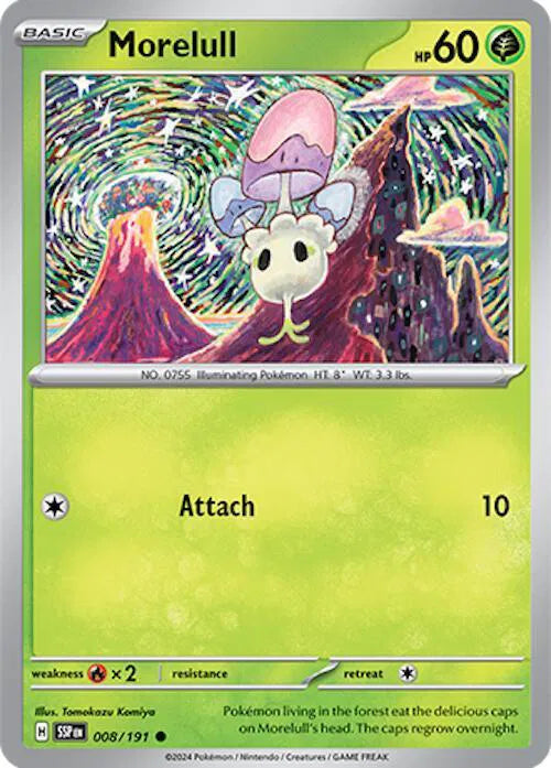Morelull 008/191 · Reverse Holofoil (Surging Sparks)