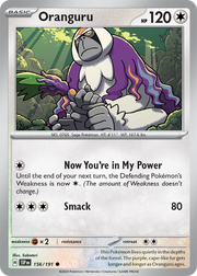 Oranguru 156/191 · Normal (Surging Sparks)