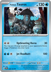 Paldean Tauros 039/191 · Reverse Holofoil (Surging Sparks)