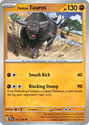 Paldean Tauros 101/191 · Reverse Holofoil (Surging Sparks)
