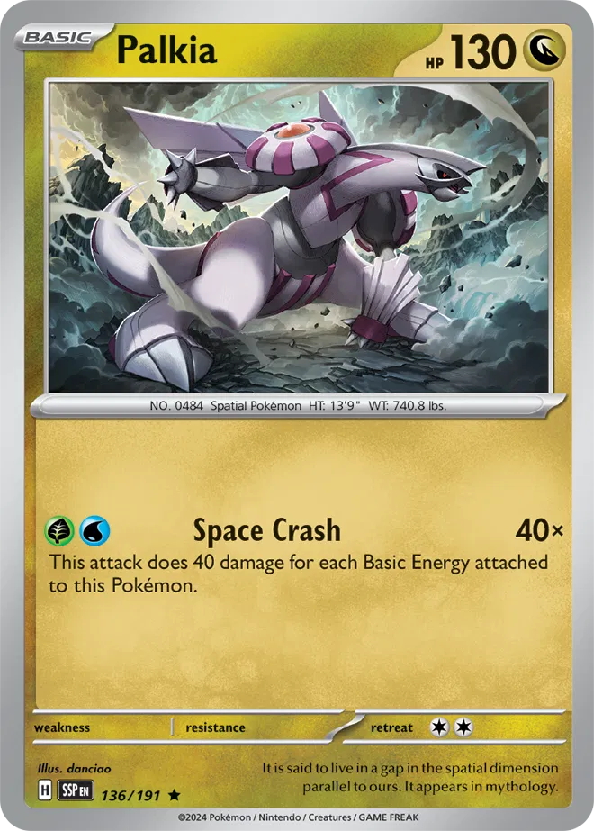 Palkia 136/191 · Holofoil (Surging Sparks)
