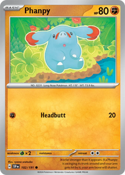 Phanpy 102/191 · Reverse Holofoil (Surging Sparks)