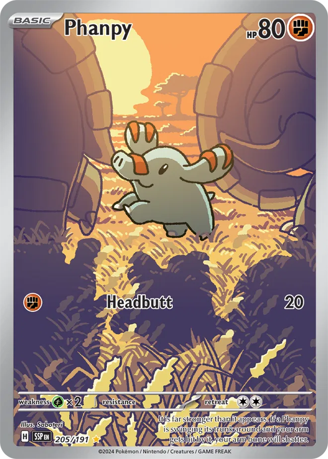 Phanpy 205/191 · Holofoil (Surging Sparks)
