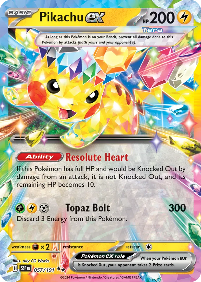 Pikachu ex 057/191 · Holofoil (Surging Sparks)