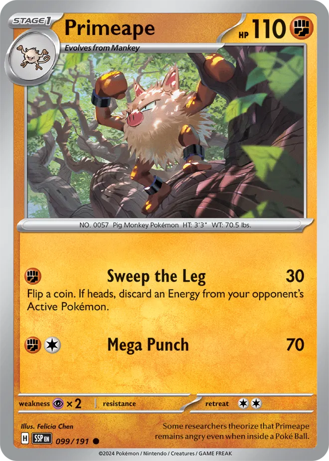 Primeape 099/191 · Normal (Surging Sparks)