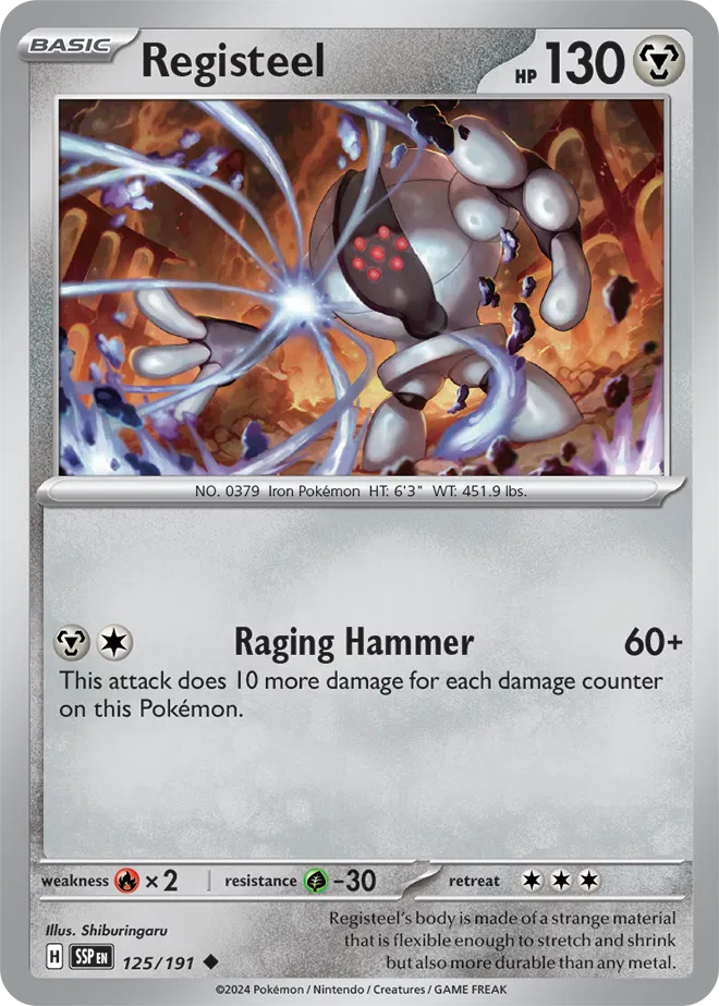 Registeel 125/191 · Normal (Surging Sparks)