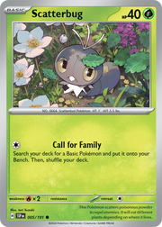 Scatterbug 005/191 · Reverse Holofoil (Surging Sparks)