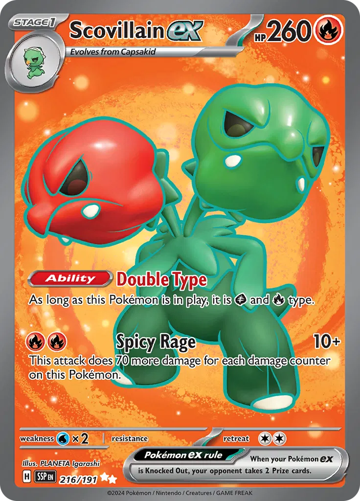 Scovillain ex 216/191 · Holofoil (Surging Sparks)