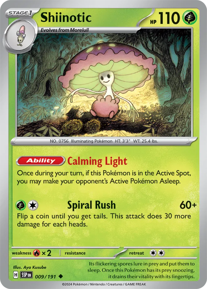 Shiinotic 009/191 · Normal (Surging Sparks)