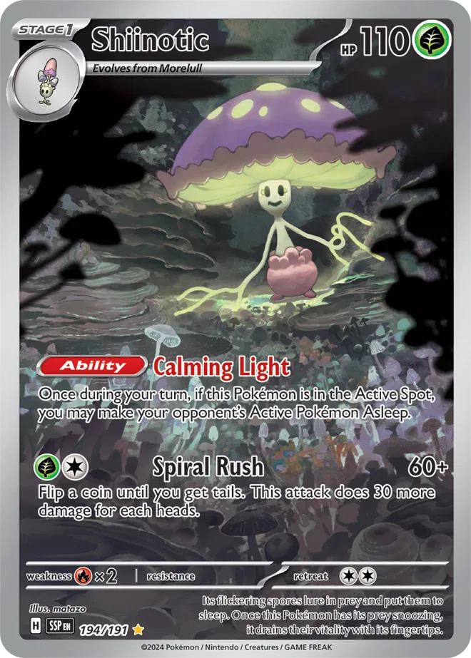 Shiinotic 194/191 · Holofoil (Surging Sparks)