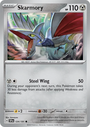 Skarmory 124/191 · Reverse Holofoil (Surging Sparks)