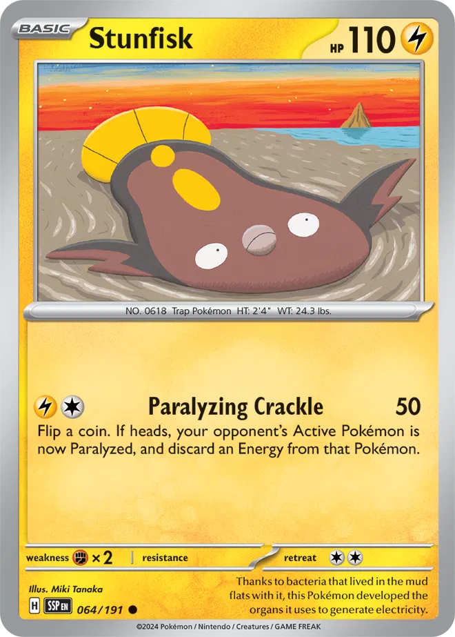 Stunfisk 064/191 · Normal (Surging Sparks)