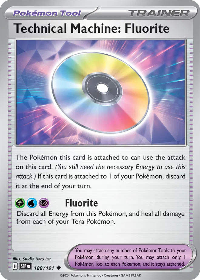 Technical Machine: Fluorite 188/191 · Normal (Surging Sparks)
