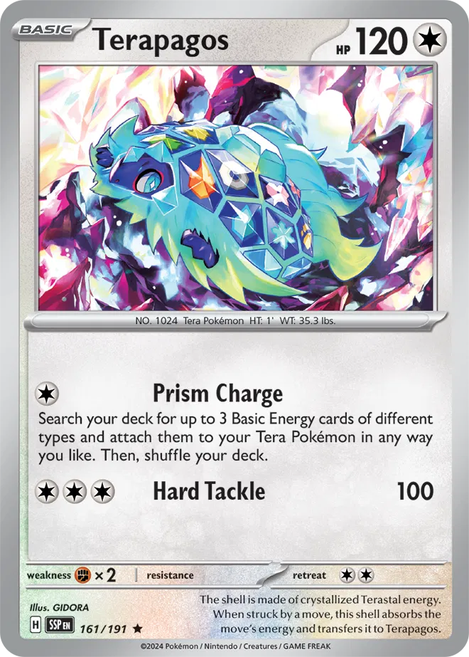 Terapagos 161/191 · Holofoil (Surging Sparks)
