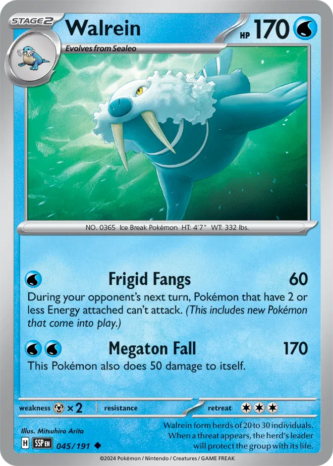 Walrein 045/191 · Normal (Surging Sparks)