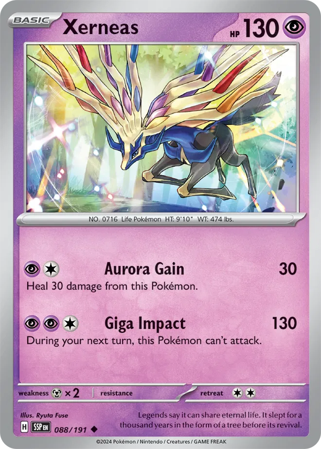Xerneas 088/191 · Reverse Holofoil (Surging Sparks)