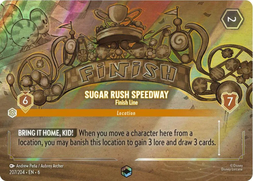 Sugar Rush Speedway - Finish Line (Enchanted) 207/204 (Azurite Sea)