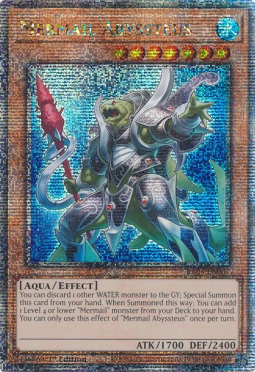 Mermail Abyssteus (Quarter Century Secret Rare) RA03-EN007 (Quarter Century Bonanza)