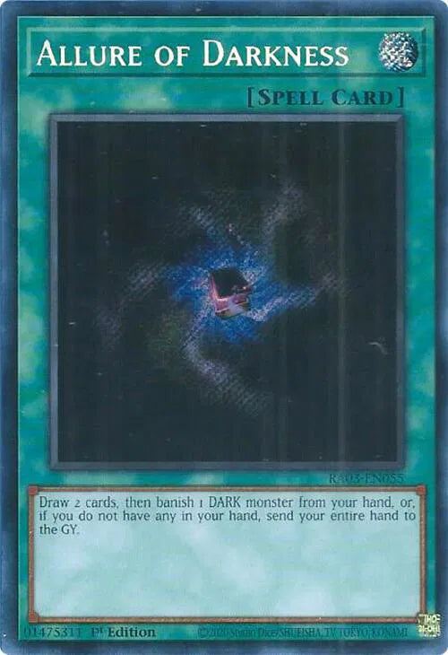 Allure of Darkness (Secret Rare) RA03-EN055 (Quarter Century Bonanza)