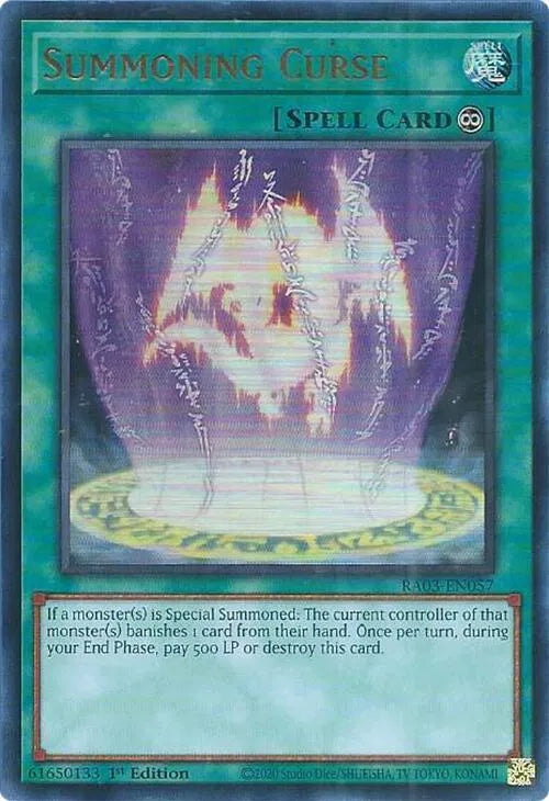 Summoning Curse (UR) RA03-EN057 (Quarter Century Bonanza)