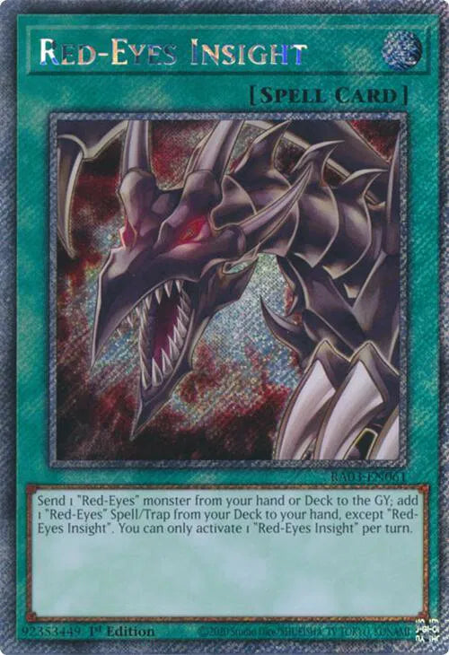 Red-Eyes Insight (Platinum Secret Rare) RA03-EN061 (Quarter Century Bonanza)