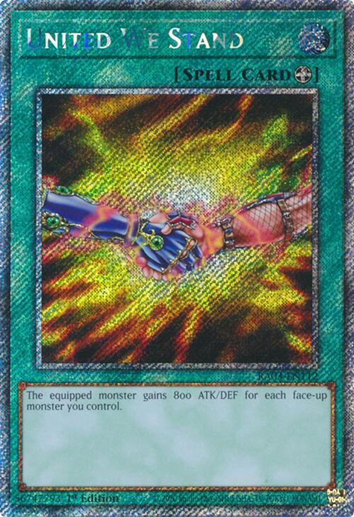 United We Stand (Platinum Secret Rare) RA03-EN112 (Quarter Century Bonanza)