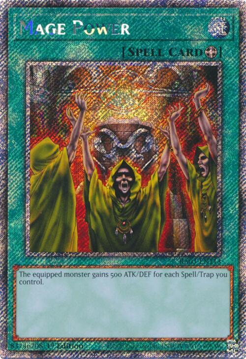 Mage Power (Platinum Secret Rare) RA03-EN113 (Quarter Century Bonanza)