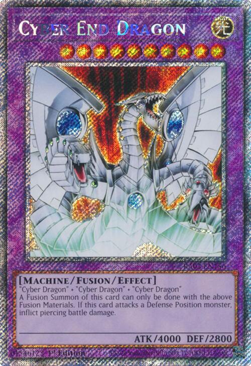 Cyber End Dragon (Platinum Secret Rare) RA03-EN156 (Quarter Century Bonanza)