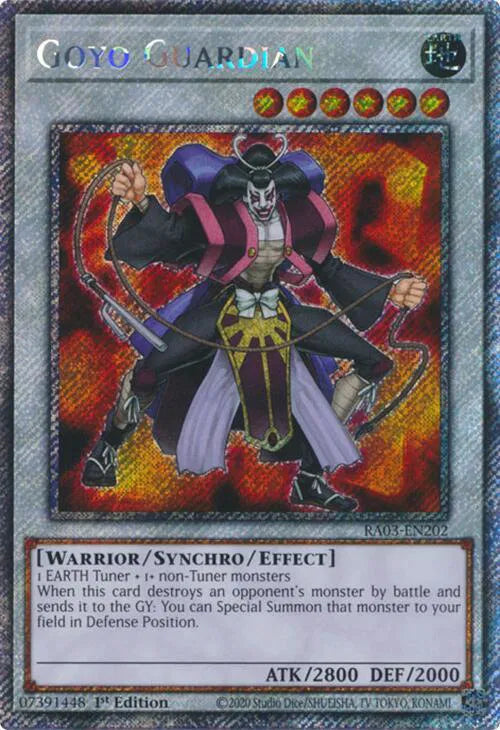 Goyo Guardian (Platinum Secret Rare) RA03-EN202 (Quarter Century Bonanza)