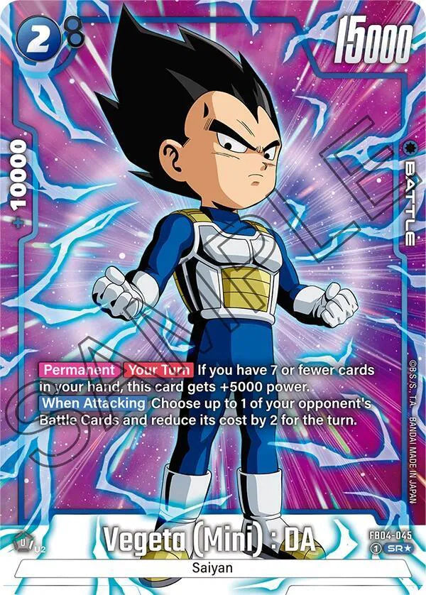 Vegeta (Mini) : DA (Alternate Art) FB04-045 (Ultra Limit)