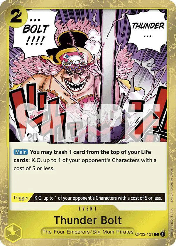 Thunder Bolt (Jolly Roger Foil) OP03-121 (Premium Booster)