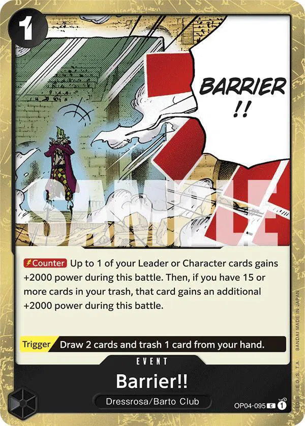 Barrier!! (Jolly Roger Foil) OP04-095 (Premium Booster)