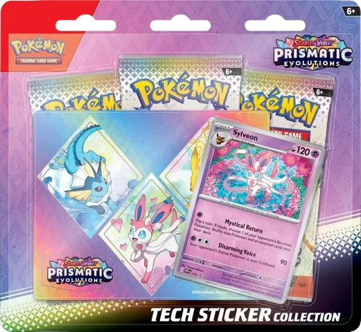 Prismatic Evolutions Tech Sticker Collection [Sylveon] · Collection Box