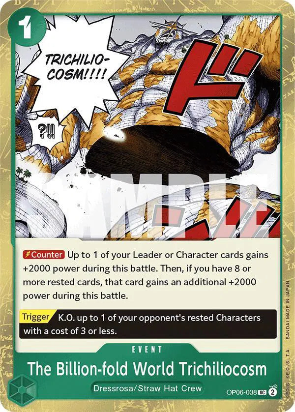The Billion-fold World Trichiliocosm (Jolly Roger Foil) OP06-038 (Premium Booster)
