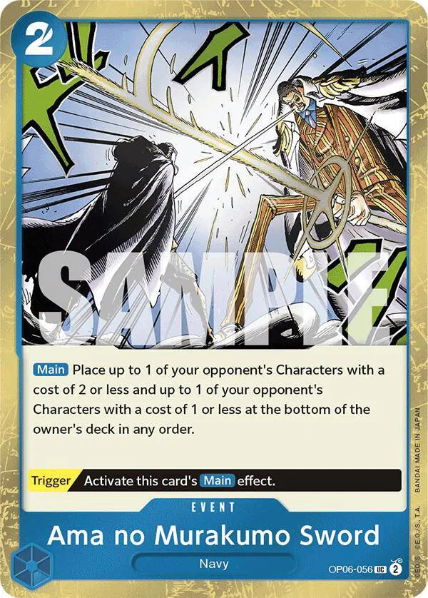 Ama no Murakumo Sword (Jolly Roger Foil) OP06-056 (Premium Booster)