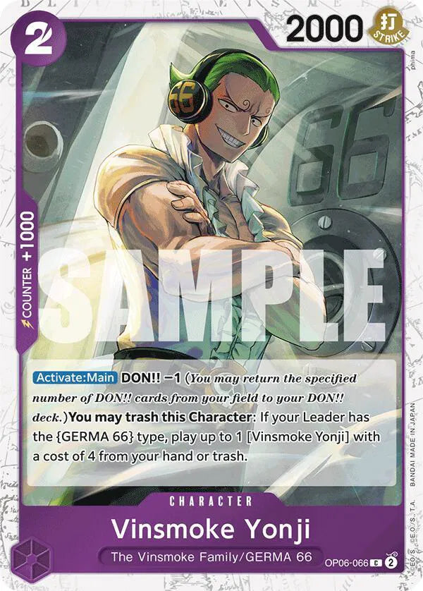 Vinsmoke Yonji (OP06-066) (Jolly Roger Foil) (Premium Booster)